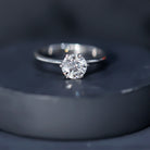 1 Carat Lab Grown Diamond Solitaire Engagement Ring with IGI Certificate Lab - ( E-VS1 ) - Rosec Jewels