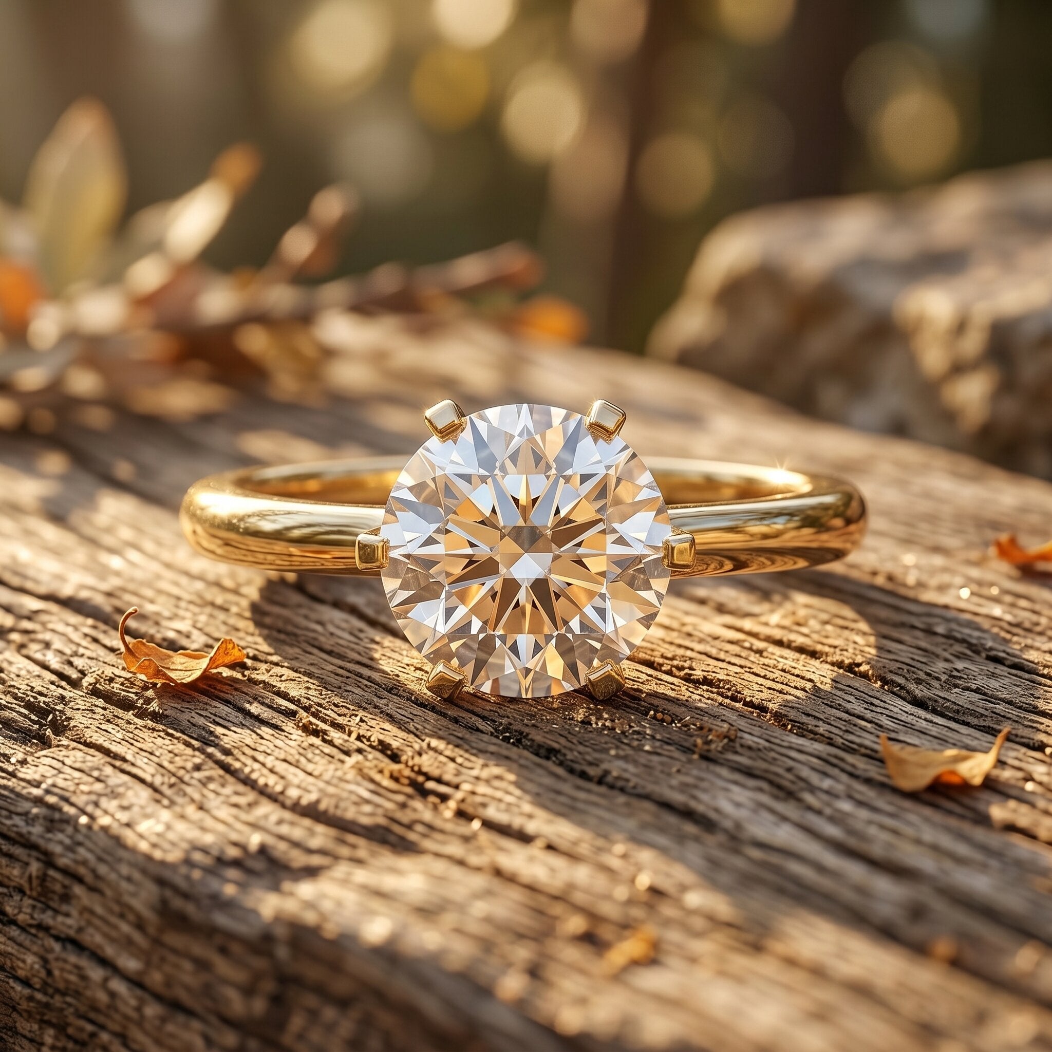 1 Carat Lab Grown Diamond Solitaire Engagement Ring with IGI Certificate Lab - ( E-VS1 ) - Rosec Jewels