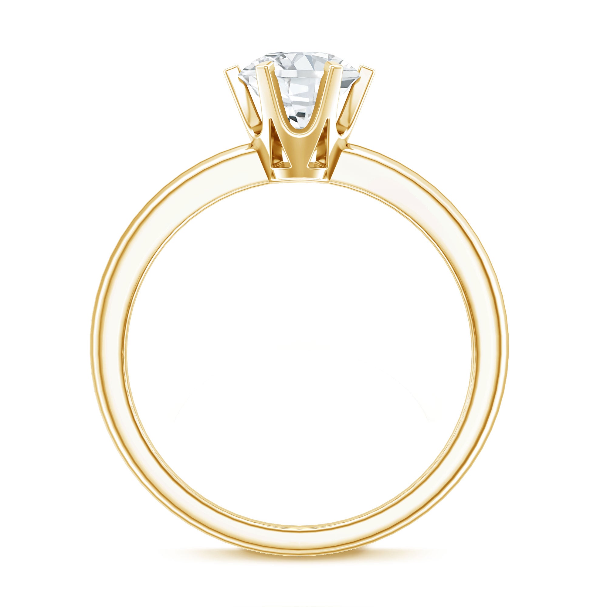 Rosec Jewels-1 Carat Lab Grown Diamond Solitaire Engagement Ring with IGI Certificate