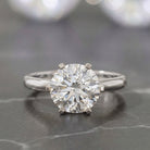 IGI Certified Lab Grown Diamond 2 CT Engagement Ring for Women Lab - ( E-VS1 ) - Rosec Jewels