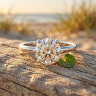 IGI Certified Lab Grown Diamond 2 CT Engagement Ring for Women Lab - ( E-VS1 ) - Rosec Jewels