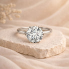 IGI Certified 5 Carat Lab Grown Diamond Solitaire Engagement Ring Lab - ( E-VS1 ) - Rosec Jewels