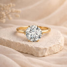 IGI Certified 5 Carat Lab Grown Diamond Solitaire Engagement Ring Lab - ( E-VS1 ) - Rosec Jewels