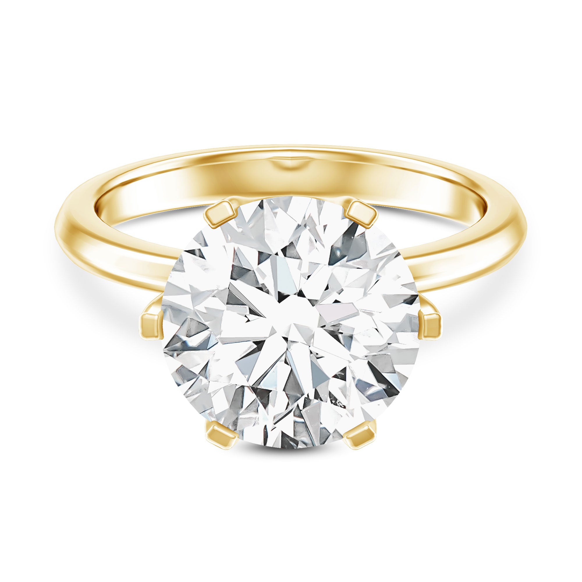 Rosec Jewels-IGI Certified 5 Carat Lab Grown Diamond Solitaire Engagement Ring