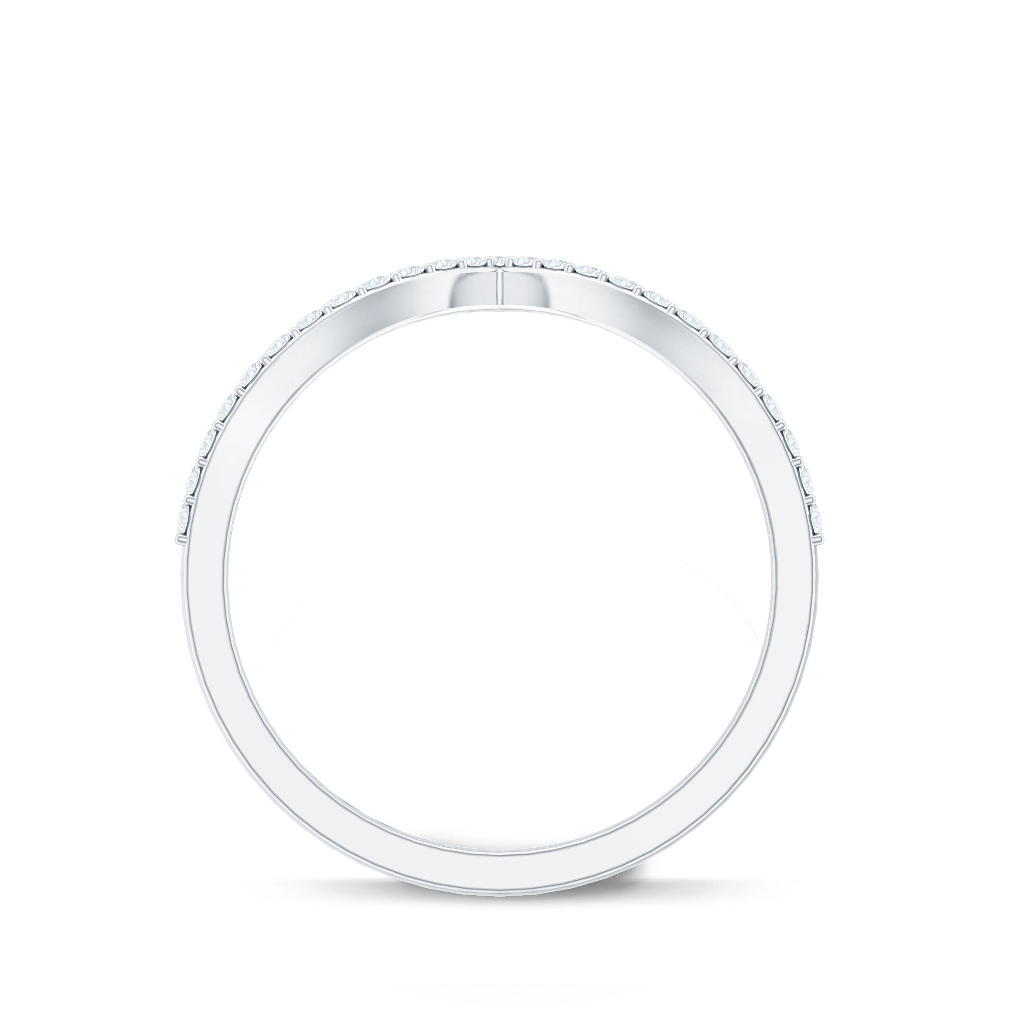 Rosec Jewels-Lab Grown Diamond Chevron Stackable Ring