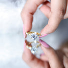 Round Cut 3 Carat Lab Grown Diamond Engagement Ring with IGI Certificate Lab - ( E-VS1 ) - Rosec Jewels