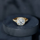 3 Carat Lab Grown Diamond Split Shank Engagement Ring with IGI Certificate Lab - ( E-VS1 ) - Rosec Jewels