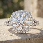 5 Carat Lab Grown Big Diamond Engagement Ring with IGI Certificate Lab - ( E-VS1 ) - Rosec Jewels