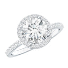 Rosec Jewels-2 Carat Lab Grown Diamond Halo Engagement Ring with IGI Certificate