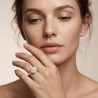 2 Carat Lab Grown Diamond Halo Engagement Ring with IGI Certificate Lab - ( E-VS1 ) - Rosec Jewels