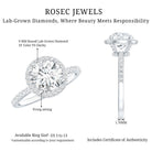 Rosec Jewels-3 Carat IGI Certified Lab Grown Diamond Engagement Ring