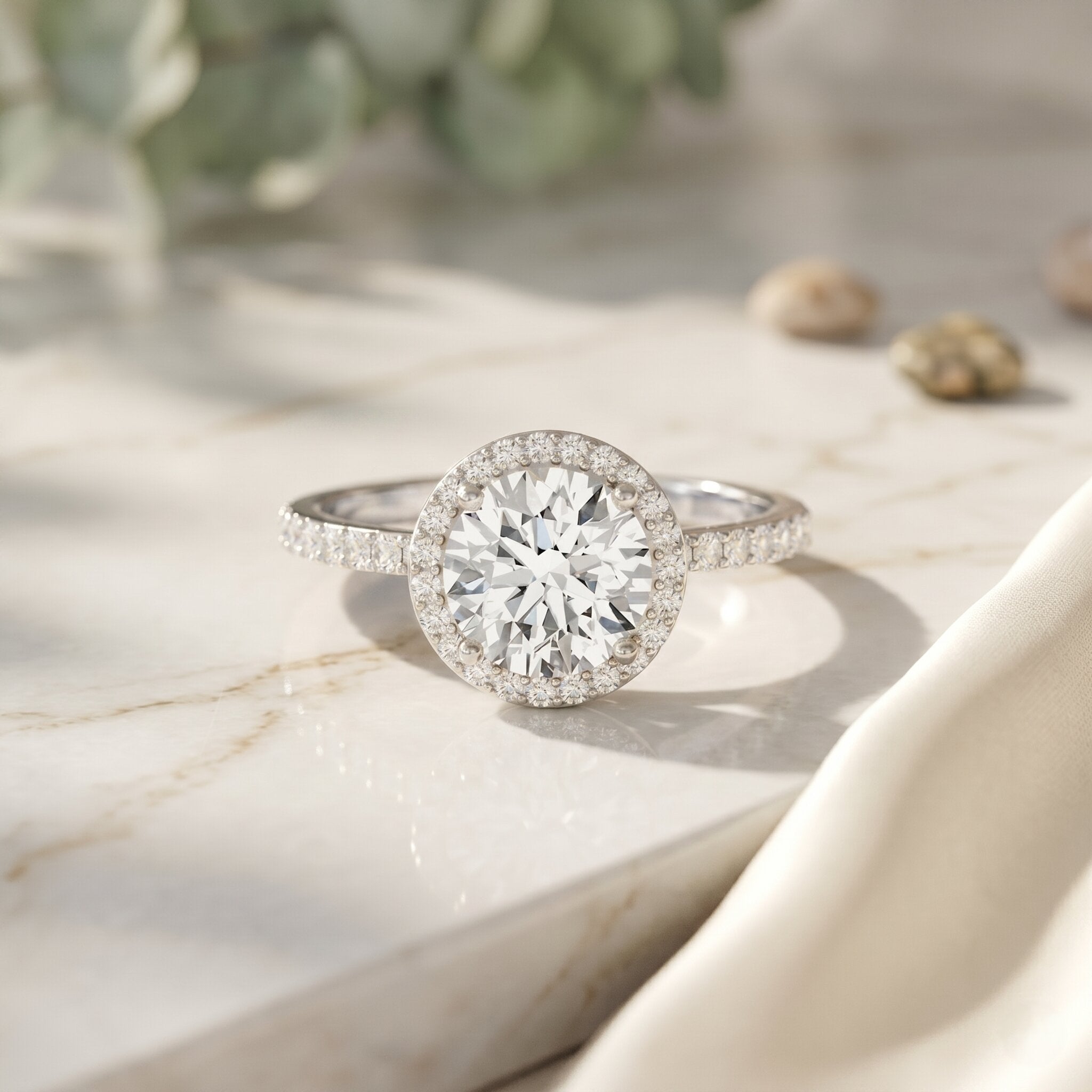 3 Carat IGI Certified Lab Grown Diamond Engagement Ring Lab - ( E-VS1 ) - Rosec Jewels