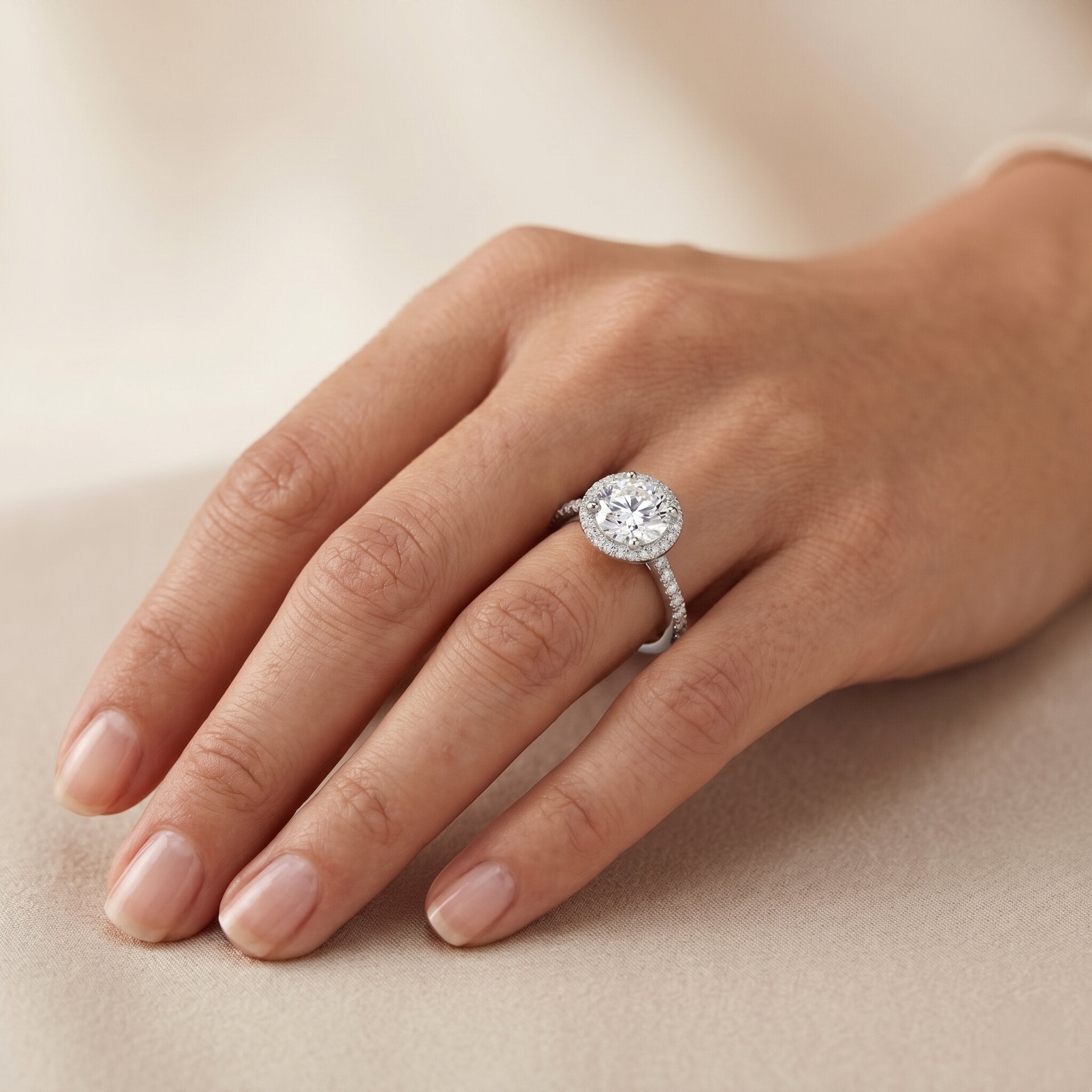 3 Carat IGI Certified Lab Grown Diamond Engagement Ring Lab - ( E-VS1 ) - Rosec Jewels
