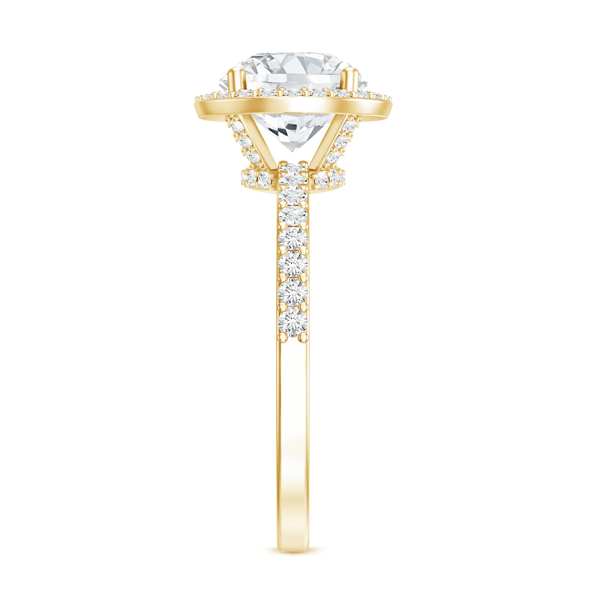 Rosec Jewels-3 Carat IGI Certified Lab Grown Diamond Engagement Ring