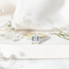 1.8 Carat Emerald Cut Lab Grown Diamond Solitaire Engagement Ring Lab - ( EF-VS ) - Rosec Jewels