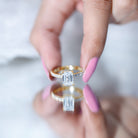 1.8 Carat Emerald Cut Lab Grown Diamond Solitaire Engagement Ring Lab - ( EF-VS ) - Rosec Jewels