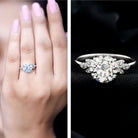 3 Carat Lab Grown Diamond Round Engagement Ring with Certificate Lab - ( EF-VS ) - Rosec Jewels