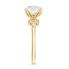 3 Carat Lab Grown Diamond Round Engagement Ring with Certificate Lab - ( EF-VS ) - Rosec Jewels