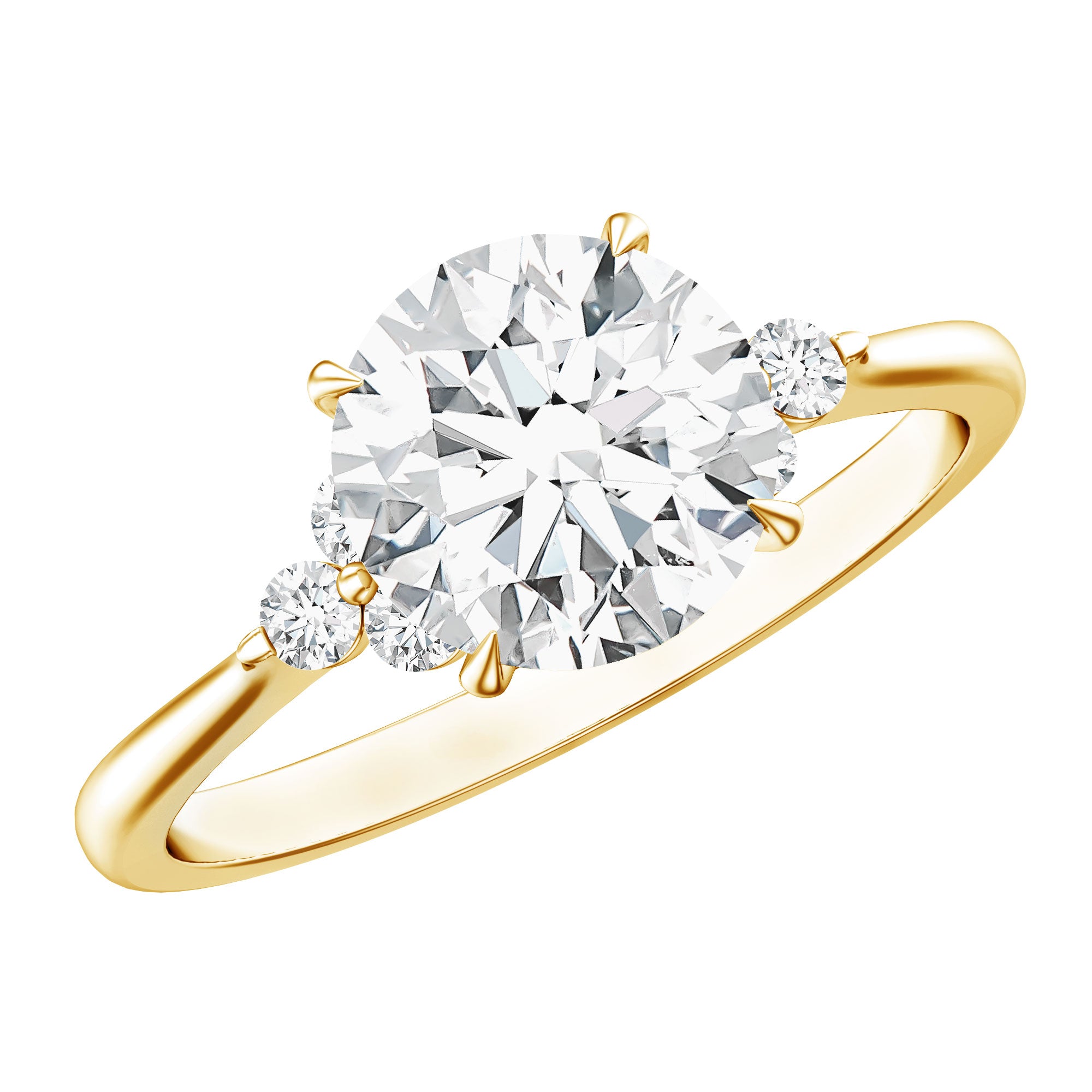 2 Carat Lab Grown Diamond Solitaire Engagement Ring for Women Lab - ( EF-VS ) - Rosec Jewels
