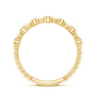Real Diamond Stackable Eternity Ring with Beaded Details Natural - ( HI-SI ) - Rosec Jewels