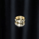 Scatter Moissanite Wedding Wide Band Ring D-VS1 - Rosec Jewels