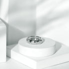 Scatter Moissanite Wedding Wide Band Ring D-VS1 - Rosec Jewels