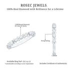 Nature Inspired Diamond Wedding Ring Natural - ( HI-SI ) - Rosec Jewels