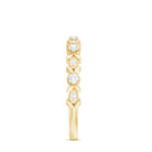 Nature Inspired Diamond Wedding Ring Natural - ( HI-SI ) - Rosec Jewels