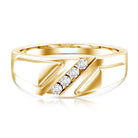 Lab Grown Diamond Mens Wide Wedding Band Lab - ( EF-VS ) - Rosec Jewels