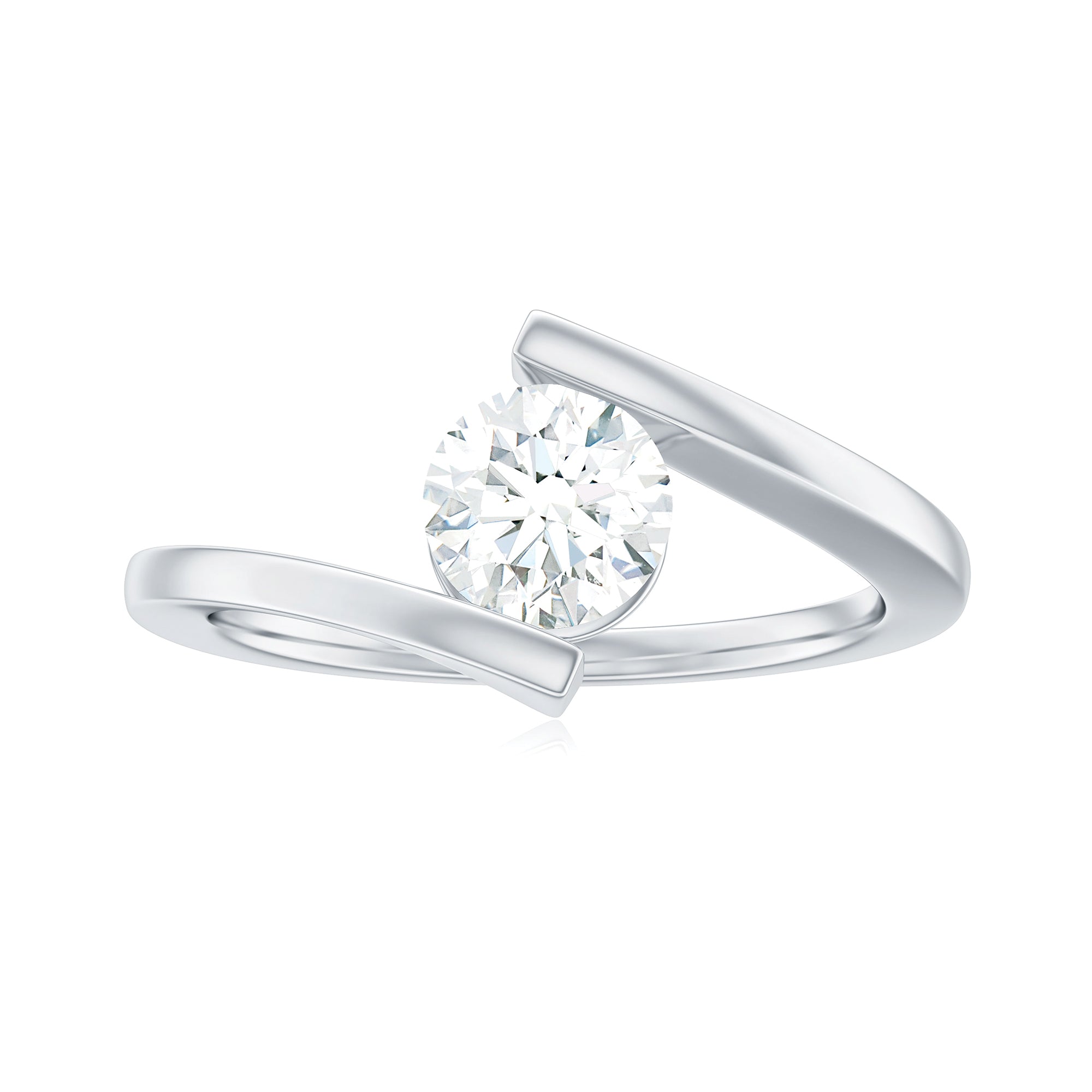 Round Brilliant Cut Moissanite Pre Engagement Ring