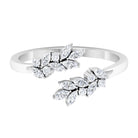Nature Inspired Diamond Leaf Wrap Ring for Women Natural - ( HI-SI ) - Rosec Jewels