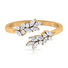 Nature Inspired Diamond Leaf Wrap Ring for Women Natural - ( HI-SI ) - Rosec Jewels