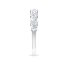 Certified Real Diamond Half Eternity Ring Natural - ( HI-SI ) - Rosec Jewels