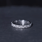 Diamond Band Ring in Surface Prong Set Natural - ( HI-SI ) - Rosec Jewels