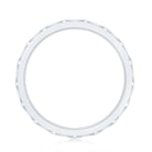 Diamond Band Ring in Surface Prong Set Natural - ( HI-SI ) - Rosec Jewels
