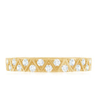 Diamond Band Ring in Surface Prong Set Natural - ( HI-SI ) - Rosec Jewels