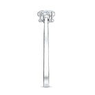 Real Diamond 3 Stone Promise Ring for Valentines Natural - ( HI-SI ) - Rosec Jewels