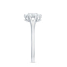 Certified Real Diamond Cluster Ring with Halo Natural - ( HI-SI ) - Rosec Jewels