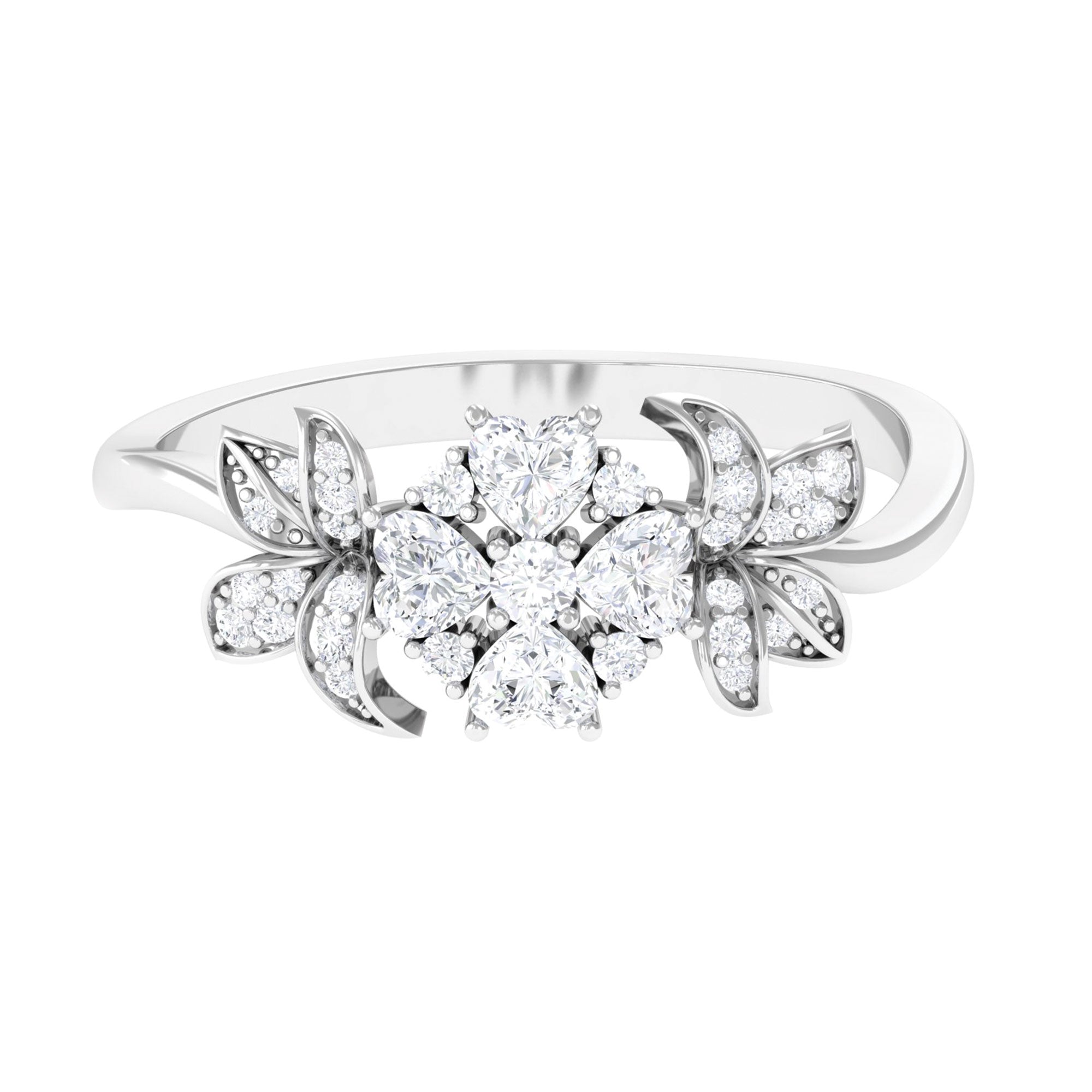 Rosec Jewels-Nature Inspired Diamond Engagement Ring for Women