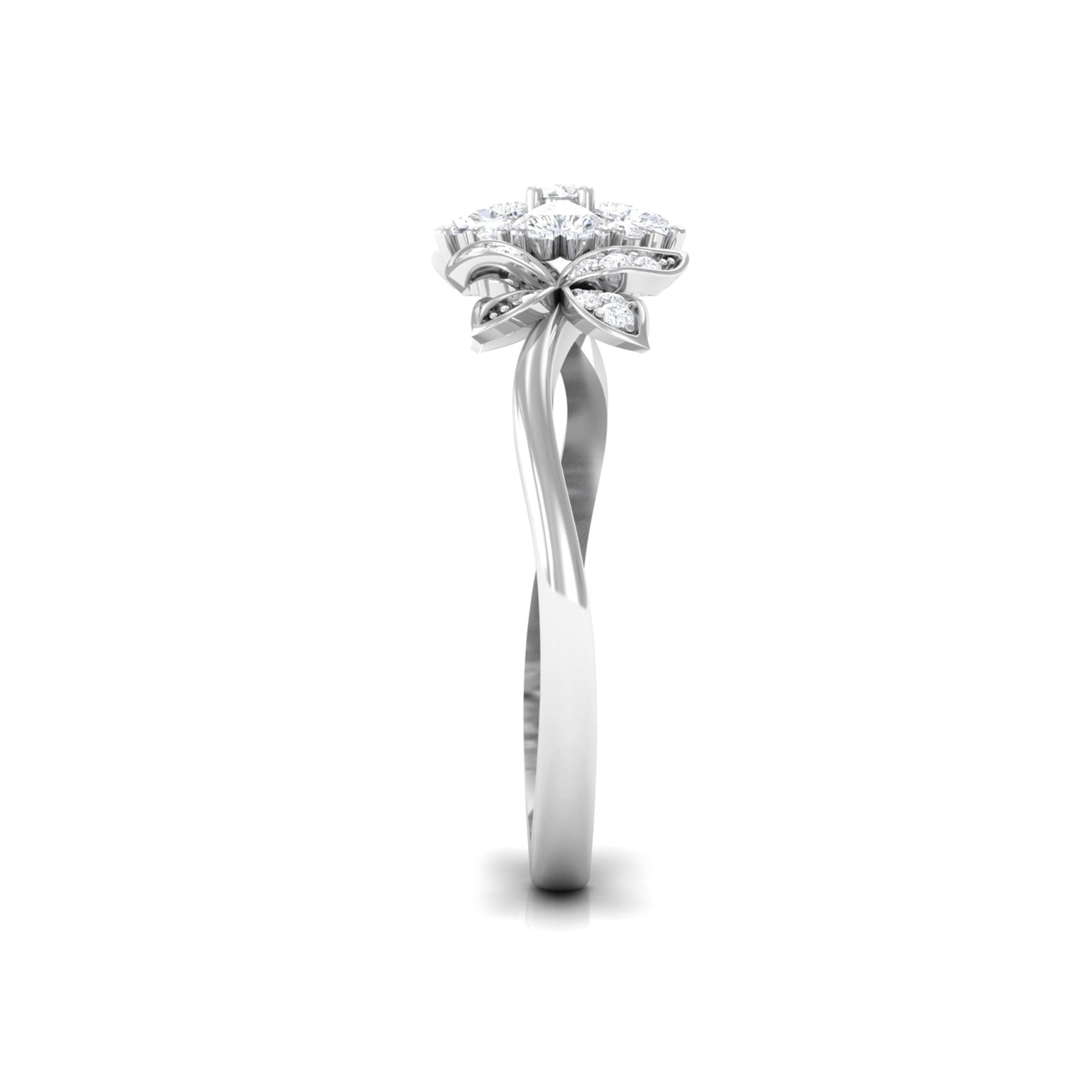 Rosec Jewels-Nature Inspired Diamond Engagement Ring for Women