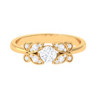 Round Cut Diamond Nature Engagement Ring Natural - ( HI-SI ) - Rosec Jewels