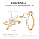 Rosec Jewels-Real 2 Carat Freshwater Pearl Diamond Halo Engagement Ring with Criss Cross Shank