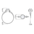 Rosec Jewels-Vintage Style Cubic Zirconia Engagement Ring