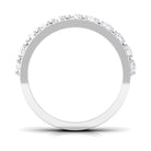 Cubic Zirconia Eternity Wedding Band Ring AAAA - Rosec Jewels