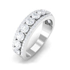 Cubic Zirconia Eternity Wedding Band Ring AAAA - Rosec Jewels