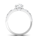 Solitaire 1 Carat Cubic Zirconia Vintage Looking Engagement Ring AAAA - Rosec Jewels