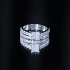 1 Carat Princess Cut Cubic Zirconia Wedding Ring Set for Women AAAA - Rosec Jewels
