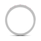 Minimal Ruby Diamond Ring in Channel Set AAA - Rosec Jewels