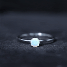 Certified Real Ethiopian Opal October Birthstone Ring AAA - Rosec Jewels