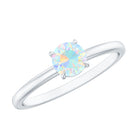 Certified Real Ethiopian Opal October Birthstone Ring AAA - Rosec Jewels